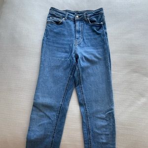 Zara blue skinny jeans